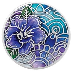 2020 - Pansy Language of Flowers Proof Silver Coin 500 Francs Cameroon