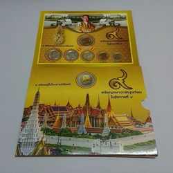 2006 - Circulation Coin Panel complete set Thailand (6 coins packed in panel and box)