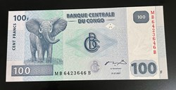 2007 - Congo 100 Francs P 98a Fds / UNC C-06