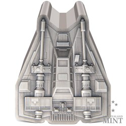 2023 Niue Star Wars Mandalorian Vehicle Snowspeeder 1oz Silver Antiqued Coin