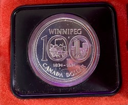1974 $1 Winnipeg Centennial - Silver Dollar