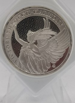 2021 - 1oz VICTORY•THROUGH•HARMONY ST.HELENA 1£ silver 999
