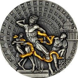 2020 - Laocoon Group Masterpieces of Sculptural Art 2 oz Silver Coin CFA Cameroon