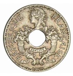 1938 - French Indochina Coin 5 Cents INDOCHINE FRANCAISE