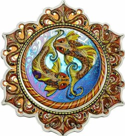 2021 - FISH of the 2nd CHAKRA 2 OZ SILVER COIN - PAMP SUISSE