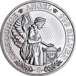 2021 - Napoleon Angel 1 Oz 999 Silver St. Helena ST / BU
