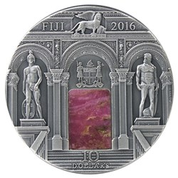 2016 - PALAZZO DUCALE Doge Palace Masterpieces in Stone 3 Oz Silver Coin 10$ Fiji