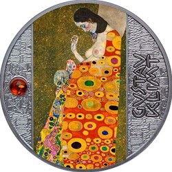 2022 - Hope II Gustav Klimt Gustav Klimt Proof Silver Coin 500 Francs CFA Cameroun