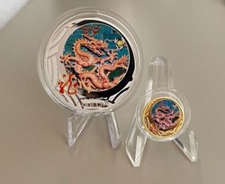 2012 Australia $1 Colorized Dragon Silver Proof Coin 1oz - Struck By Royal Australia