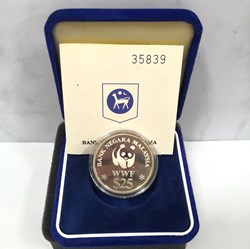 1992 20th Anniversary of WWF For Nature Malaysia RM25 Proof Coin Set No. 35839