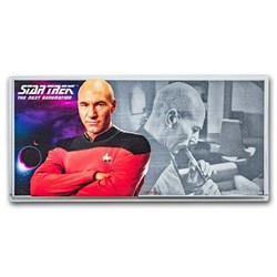 2019 - Niue - Silver Proof Coin Note- Star Trek- The Next Generation - Jean-Luc