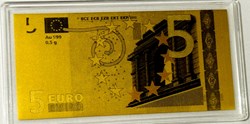 2002 - Coin | Coin Goldnote 5 Euro Fine Gold 999/1000 | Fine Gold 999/1000