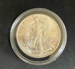 1987 - American Silver One Dollar Eagle 1 oz Fine Silber 999