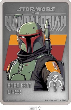 2022 Niue The Mandalorian Boba Fett 1oz Silver Antique Poster Coin