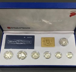 1992,Sterling Silver Proof Coin Set With Original Box And Coa.
