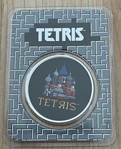 2021 Niue Colorized 1 oz .999 BU Silver Tetris Cathedral in TEP Mintage 3,700