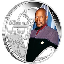 2015 $1 Star Trek Deep Space Nine Captain Benjamin Sisko 1oz Silver Proof Coin