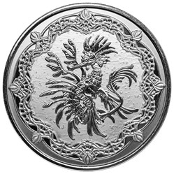 2022 - Sea Dragon 1 Oz 999 Silver Samoa 2 Tala Proof Like