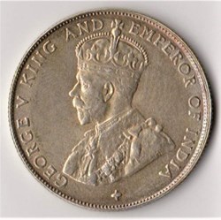 1920 50CENTS STRAITS SETTLEMENTS DUIT LAMA, UNC