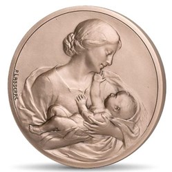 2023 - Medal Maternity Pink Bronze 59 mm