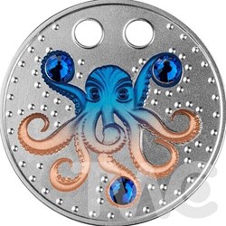 2022 - The Octopus Silver Coin 500 Francs CFA Cameroon