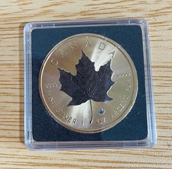 2022 - Maple Leaf Canada Silber + Rhodium Gold 1 oz / Unze