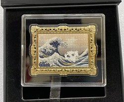 2021 - Niue World famous painting jigsaw series Kanagawa waves silver&copper coin