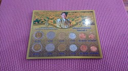 Circulation Coin Panel complete set (2 sets showing the face and back of coins) Thailand, unused