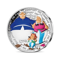 2022 - Asterix esprit de famille 50€ Colored Silver Coin