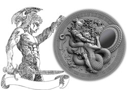 2018 - Niue 2 Dollars Demigods Perseus High Relief Silver Coin
