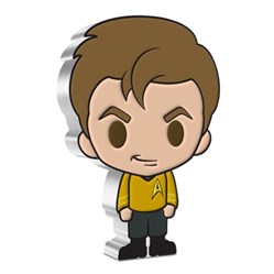 2021 Niue Chibi Star Trek CAPTAIN JAMES T KIRK 1 oz Silver Proof Coin
