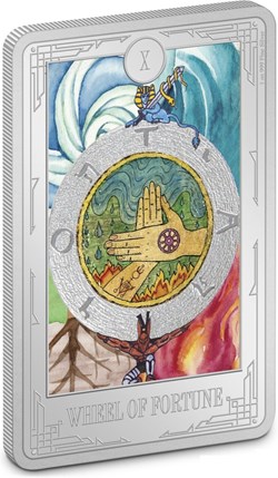 2023 - Tarot Card: Wheel of Fortune 1 oz .999 Silver Proof Coin