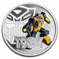 2022 - 1 Oz Silver Proof Coin - Transformers – Bumblebee