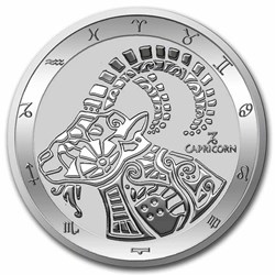 2022 - $5 Zodiac Series Capricorn Tokelau 1 oz Silver BU