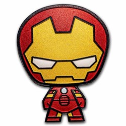 2023 - IRON MAN Chibi Marvel 1oz Silver Coin $2 Niue