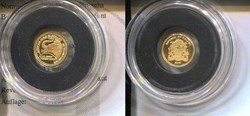 2010 - MALAWI 200 Kwacha in 9999 Gold (0.5g), PP - AFRICAN ELEPHANT