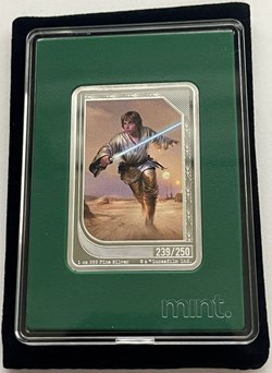2023 Niue Star Wars Mint Trading Jedi Luke Skywalker 1 oz 999 Silver 239/250
