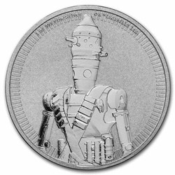 2022 - NIUE 1 OZ $2 STAR WARS - THE MANDALORIAN - IG-11 - SILVER COIN