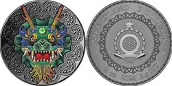 2024 - $5 Niue AF - 2 OZ Mandala Collection - Dragon