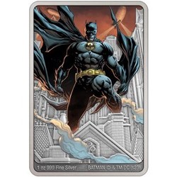 2023 Batman Day DC Comics 1 oz Antique Colored Silver Coin Limited Edition
