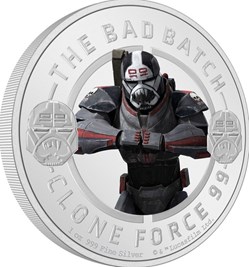 2022 Niue Star Wars™ The Bad Batch™ - Wrecker 1oz Silver Coloured Proof Coin