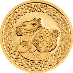 2024 Mongolia Lunar Year of the Dragon .5g Gold Proof Coin