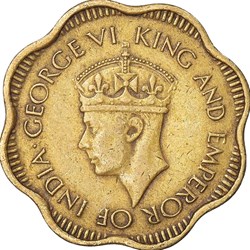 1944 - CEYLON BRITISH 10 CENTS - SRI LANKA