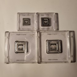 5g, 10g, 20g, 1oz Geiger Silver