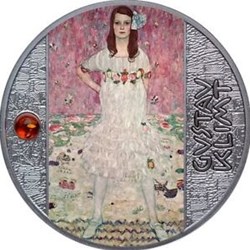 2022 - Portrait of Mäda Primavesi Gustav Klimt Proof Silver Coin CFA Cameroon