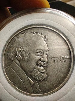 2014 - Karpal Singh (Tiger of Jelutong) pewter commemorative medallion