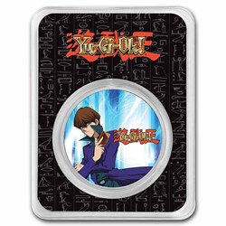 2022 Niue 1 oz Colorized Ag $2 Yu-Gi-Oh! - Seto Kaiba in TEP "imperfect"
