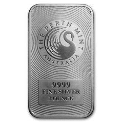 1oz Perth Mint Silver Minted Bar