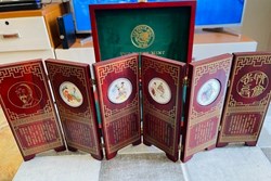 2003 Cook Island-Perth Mint - Chinesse Liao Zhai Story Colorized Silver Coin Sets - 1oz x 4