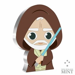 2021 - Niue Star Wars Obi-Wan Kenobi Chibi 1oz Silver Proof Coin